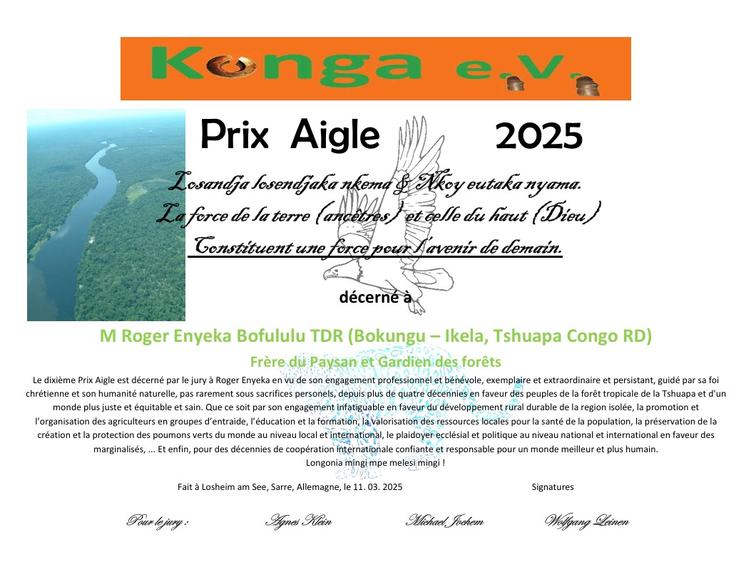 Certificat Prix Aigle 2025
